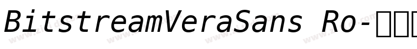 BitstreamVeraSans Ro字体转换